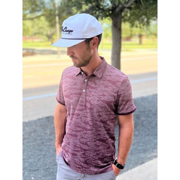 The Charge Other - The Charge Stately Apparel Maroon Away men’s polo shirt - size large